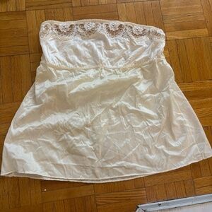 vintage lingerie  or tube top with lace nylon *accepting offers